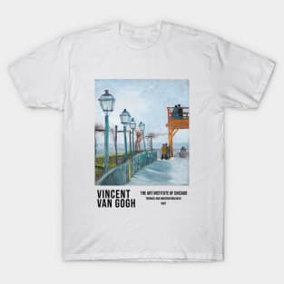 Van Gogh Poster, Terrace And Observation Deck Painting, Museum Exhibition Gift T-Shirt